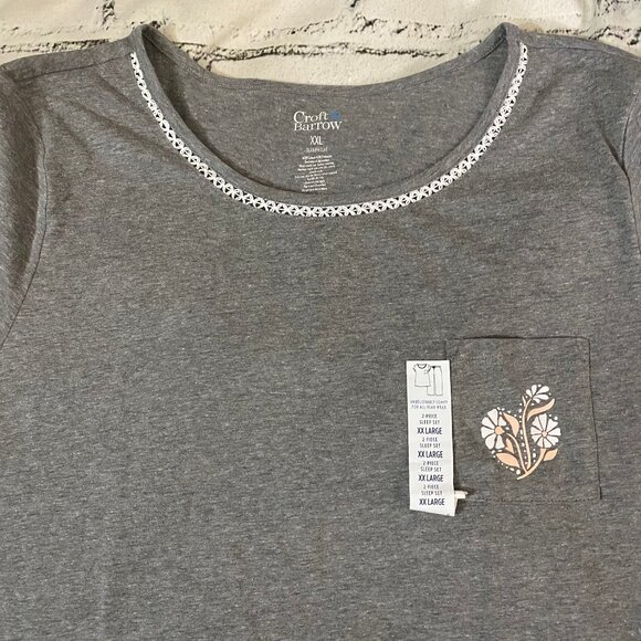 Croft & Barrow Top & Capri Pajama XXL - Picture 6 of 9